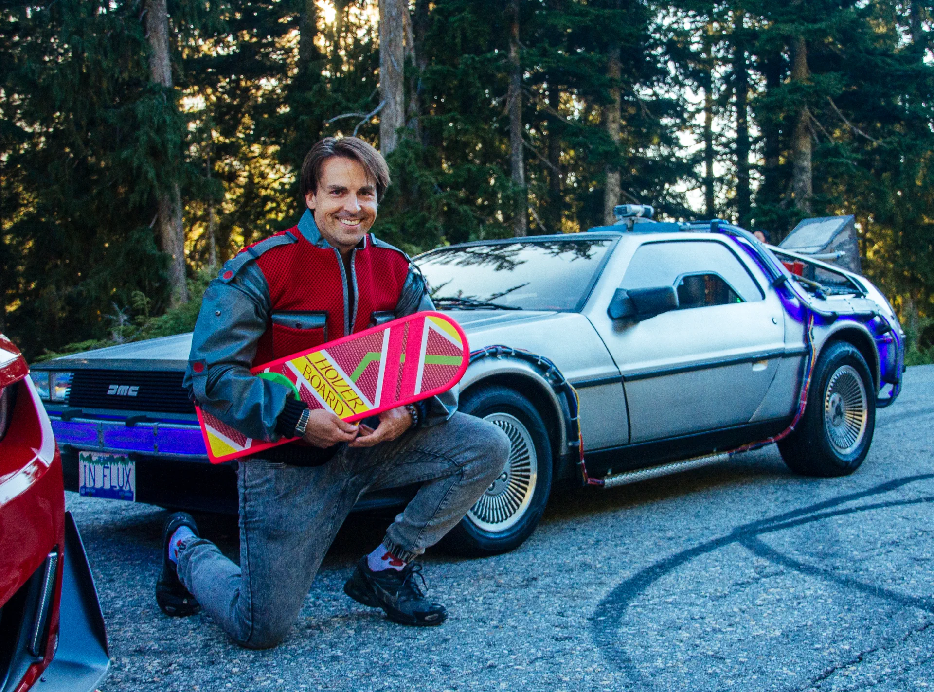 DeLorean 'Time Machine' replica at CRU car meet-up, Cypress Mountain / Vancouver, BC. Photo by 'J B', used with permission.