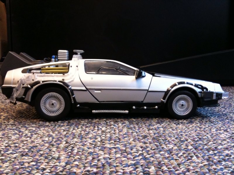 A model / toy DeLorean 'Time Machine' I kept at the office, at work.